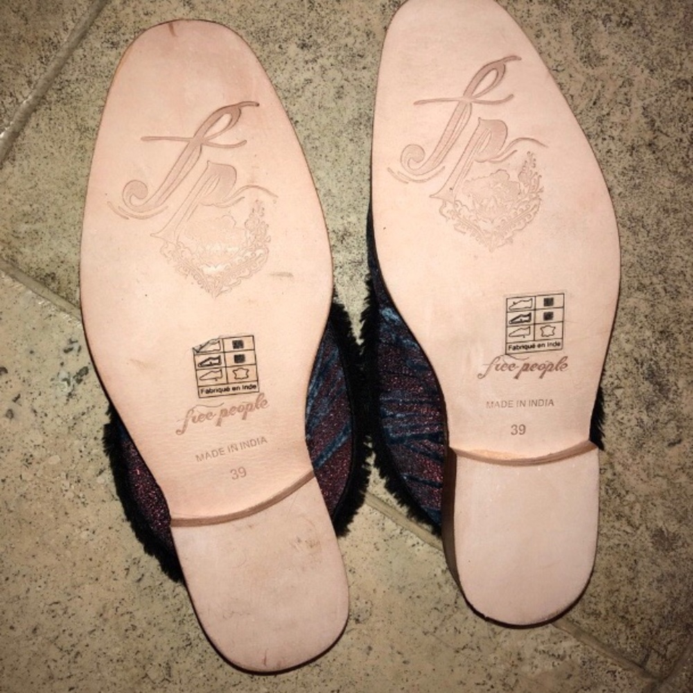 Free People Butterfly Shearling Mules - Picture 6 of 7